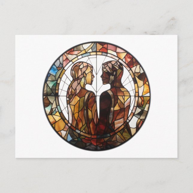 Paar in Liebe Postkarte (Vorderseite)