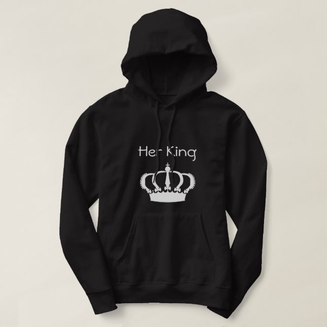 Paar-Kapuzenpullis - ihr Königmann Hoodie (Design vorne)