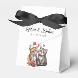Paar Katzen in Liebe Geschenkschachtel