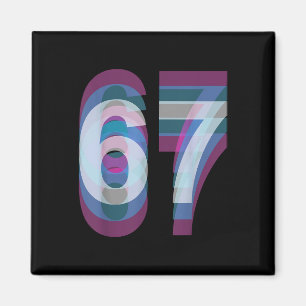 Paar-Kostüm 67 Six Seven Meme Lustig Magnet
