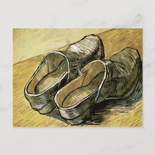 Paar Leather Clogs Van Gogh Fine Art Postkarte (Vorderseite)