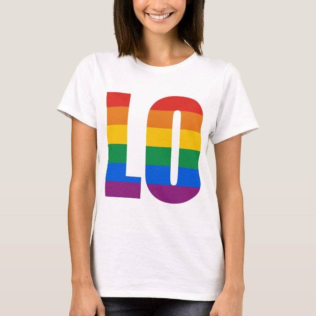 PAAR-LIEBE-BUCHSTABEN - LO T-Shirt (Vorderseite)