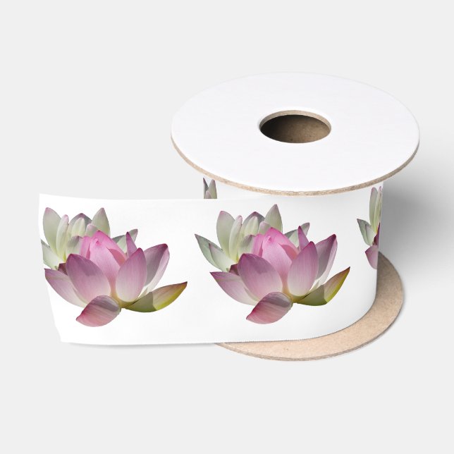 Paar Lotusblumen II Satinband (Spule)