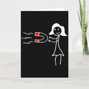 Paar Magnet Herz passend zum Valentinstag  Karte