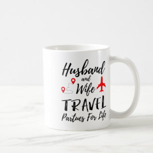 Paar-Matching Ehemann und Ehefrau Reisepartner für Kaffeetasse