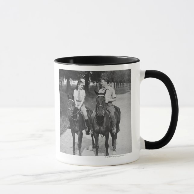Paar-Reitpferde Tasse (Rechts)