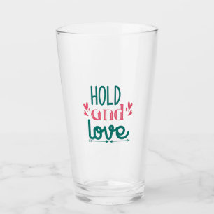 Paar Schenkelhalter und Liebe Glas