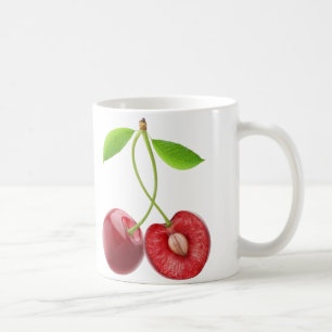 Paar süße Kirschen Kaffeetasse