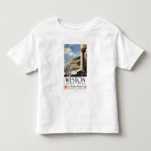 Paar-übersehenküsten-Eisenbahn-Plakat Kleinkind T-shirt