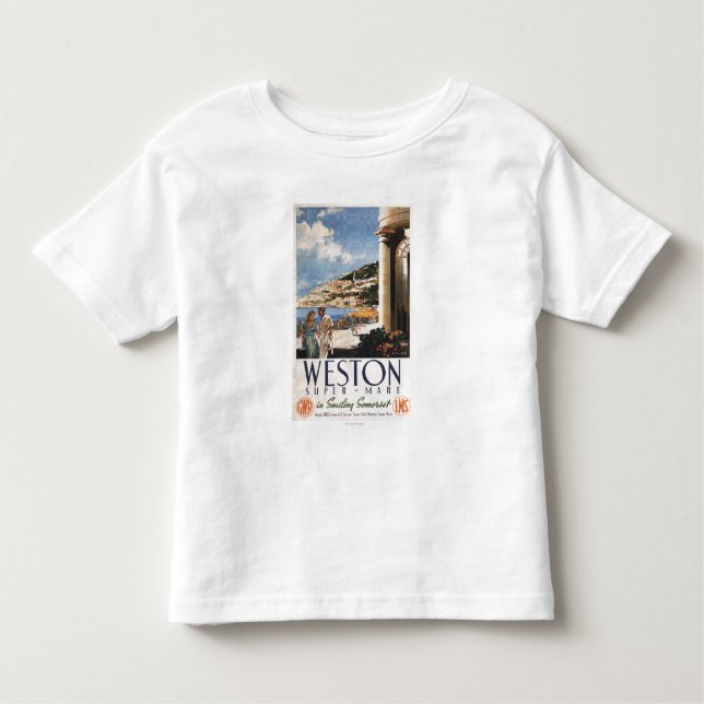 Paar-übersehenküsten-Eisenbahn-Plakat Kleinkind T-shirt (Vorderseite)