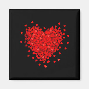 Paar Valentinstag Rotes Liebesherz  Magnet