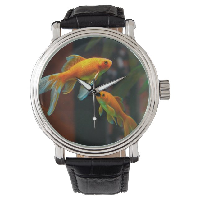 Paar von Lucky Goldfish Armbanduhr (Vorderseite)
