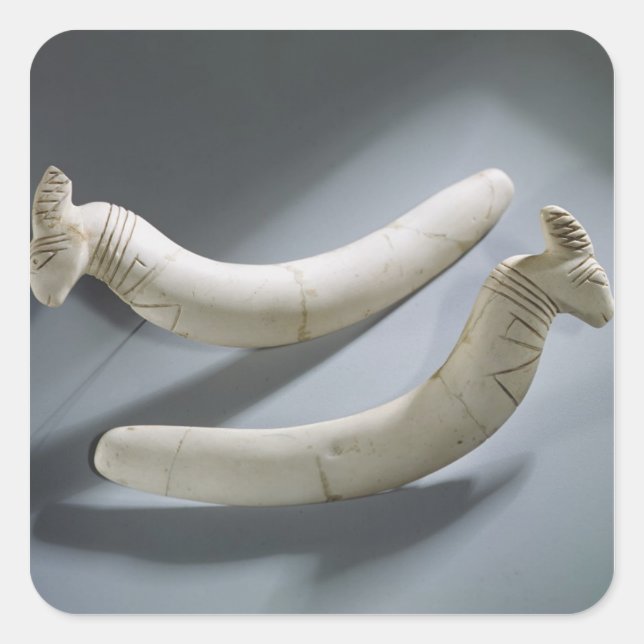 Paar von Rizinets, Thinitzeit (Hippopotamus iv Quadratischer Aufkleber (Vorderseite)