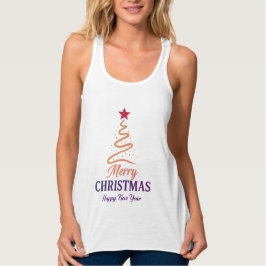 Paar-Weihnachts-Shirt & 2-in-1 Weihnachtsbotschaft Tank Top