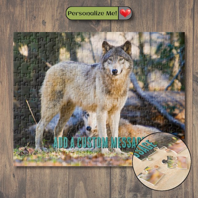 Paar Wölfe Puzzle (Pair of Wolves Jigsaw Puzzle)