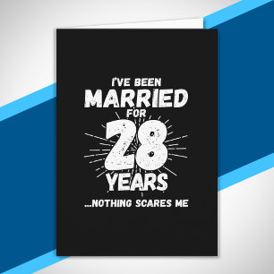 Paare 28 Jahre verheiratet Lustiger 28. Hochzeitst Karte