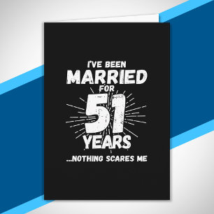 Paare 51 Jahre verheiratet Lustiger 51. Hochzeitst Karte