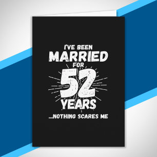 Paare 52 Jahre verheiratet Lustiger 52. Hochzeitst Karte