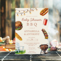 Paare Babydusche GRILLEN Grill Sommer