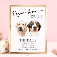 Paare Begrüßung Signature Drink-Zeichen