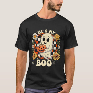 Paare Boo-Skelett passendes Paar Halloween T-Shirt