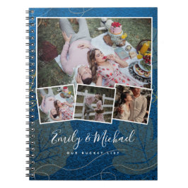 Paare BUCKET LIST Foto Collage Newlywed Journal Notizblock
