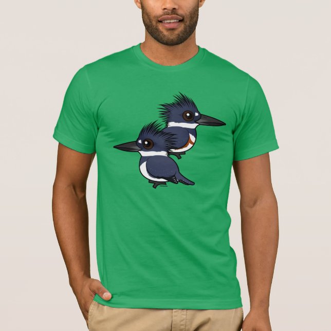 Paare des umgeschnallten Eisvogels T-Shirt (Vorderseite)