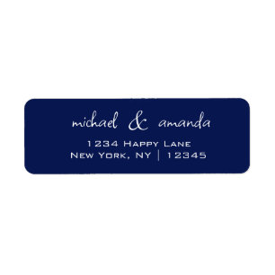 Paare einfache minimale informelle dunkle Navy Blu