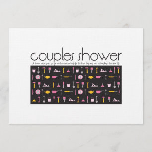 Paare Einladung zur Dusche - Küche und Werkzeug