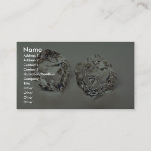 Paare Eiswürfel Visitenkarte