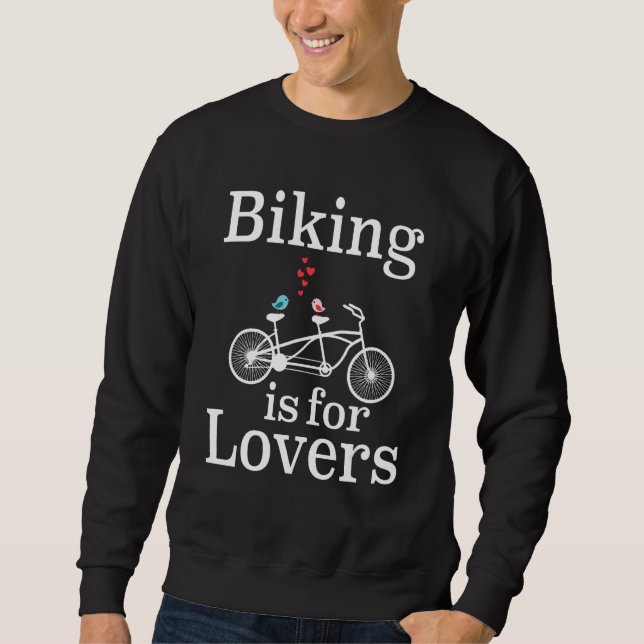 Paare Fahrrad ist für Tandem Fahrrad Sweatshirt (Vorderseite)