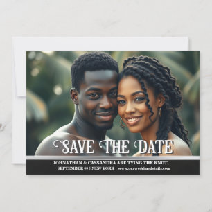 Paare Foto Verlobung Save the Date DIY Einladung
