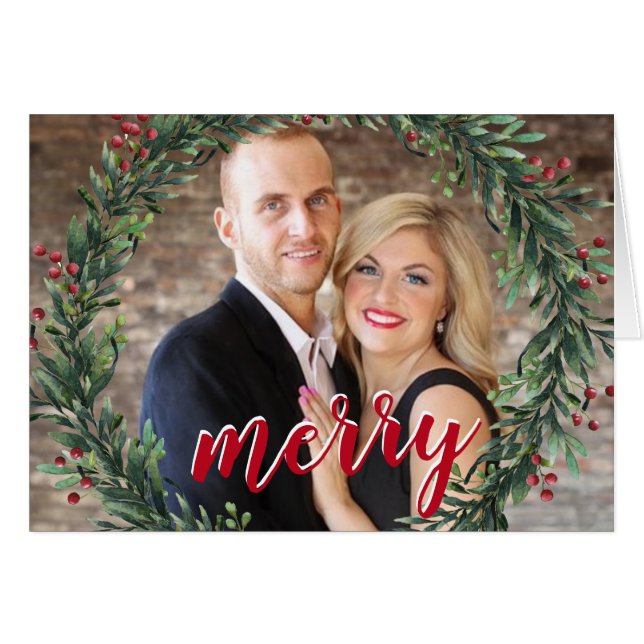 Paare Foto Weihnachten (Vorderseite (Horizontal))