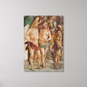 Paare gekrönt durch einen Engel, Detail Leinwanddruck