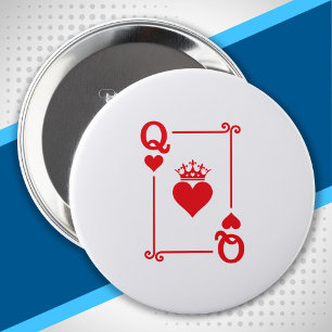 Paare Halloween Kostümkönigin des Herzens Button