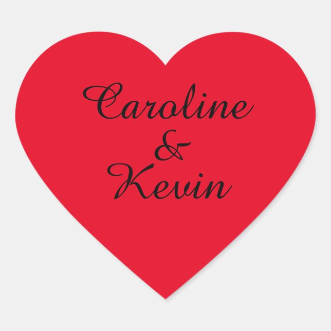 Paare Heart Shaped Stickers (Vorderseite)