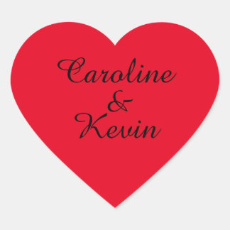 Paare Heart Shaped Stickers