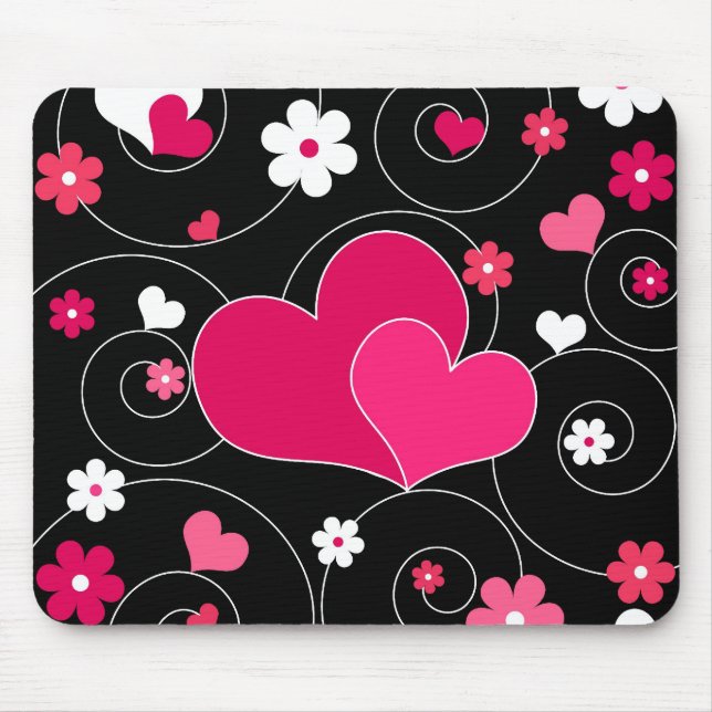 Paare Herzen Mousepad (Vorne)