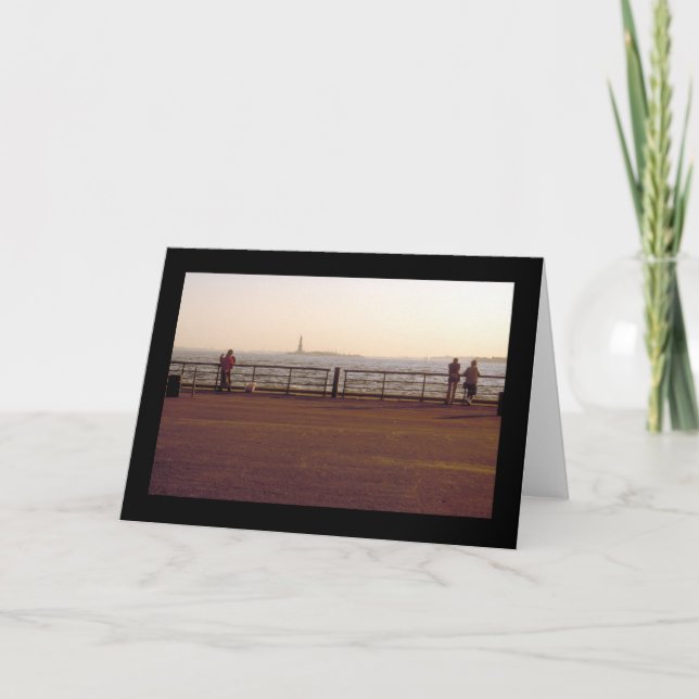 PAARE IN DER BATTERIE-PARK-Karte Karte (Vorderseite)