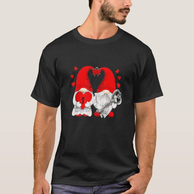 Paare in der Liebe Happy Valentines Day Funny Matc T-Shirt (Vorderseite)