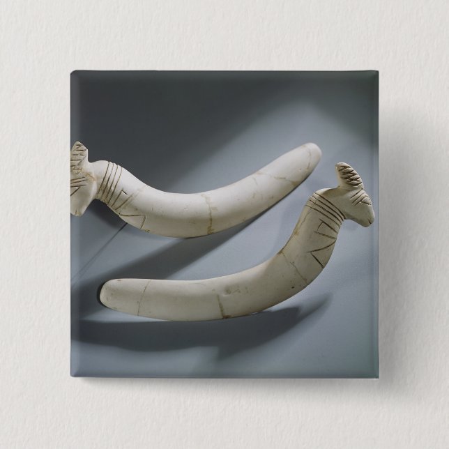 Paare Kastagnetten, Thinite Zeitraum (Hippopotamus Button (Vorderseite)