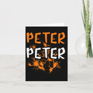 Paare Kostüm Peter Pumpkin Eater Splash Hallowe Karte