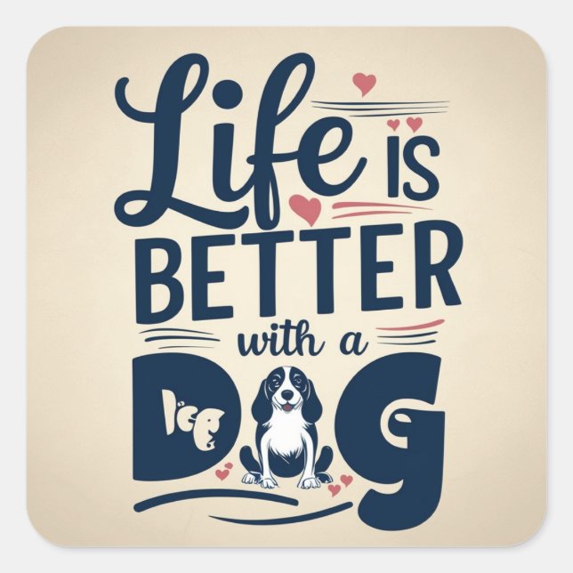 Paare machen Leben Quadratischer Aufkleber (Vorderseite)