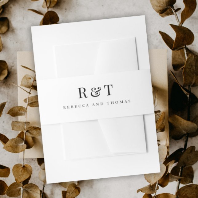 Paare mit Monogramm Einladungsbanderole (Von Creator hochgeladen)