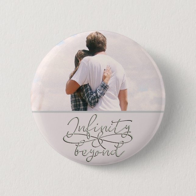 Paare mit unendlich und jenseits der Liebe endlos  Button (Vorderseite)