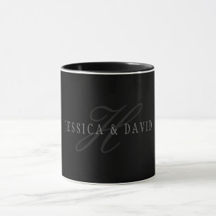 Paare Name & Name Monogram Tasse