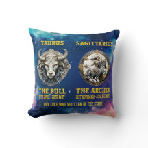 Paare Personalisiert Zodiac Star Sign Cushion