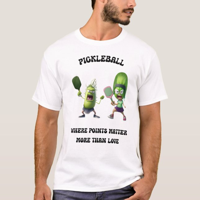 Paare Pickleball T - Shirt von Posh Little Finds (Vorderseite)