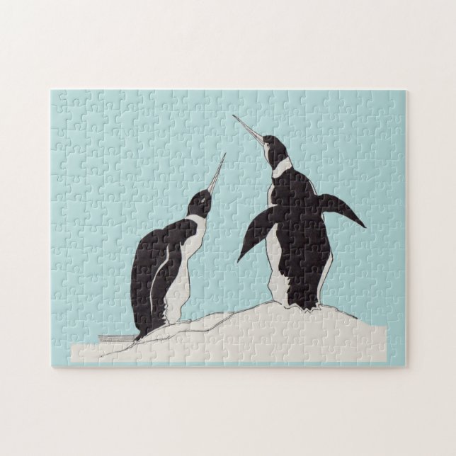 Paare Pinguine Puzzle (Horizontal)