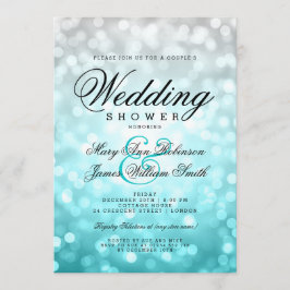 Paare Polterabend Beach Ombre Bokeh Lights Einladung